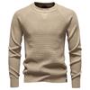 2025 Autumn and Winter New Round Neck Fashionable Solid Color Sweater Men's High-quality Business Casual Knitted Men's Sweater
