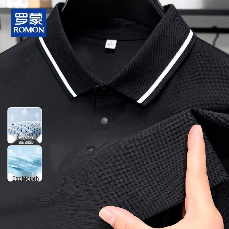 ROMON Men's Summer Cooling Polo Shirt