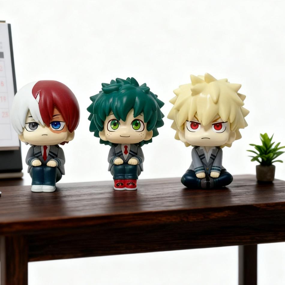 In Stock 9-10Cm My Superhero Academia Shigaraki/Izuku/Bakugo/Shoto/Dabi Collectible Pvc Figurine Kids' Present