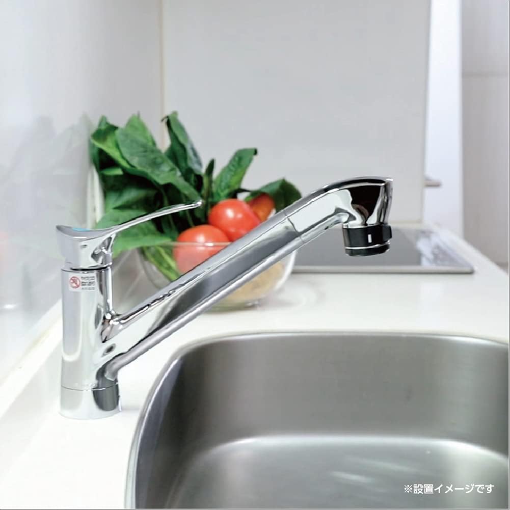 SANEI Single Faucet with Ultra Fine Bubble Generator, Top-Mounted, Silver, K87121ET6JV-13