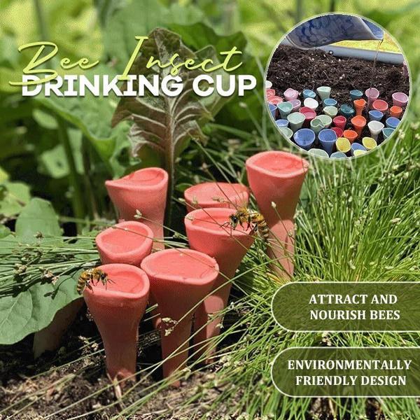 1Pc Colorful Bee Insect Drinking Cup, Bee Insect Drinking Cup, Bee Cups, Thirsty Pollinators Need a Drink, Bees Need Safe Places To Drink