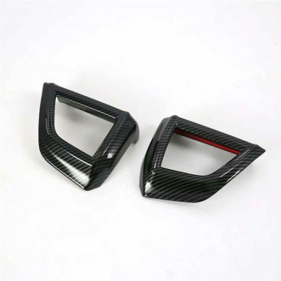 Carbon Fiber Front Side Air Outlet Vent Cover For Subaru Crosstrek XV 2018-2022