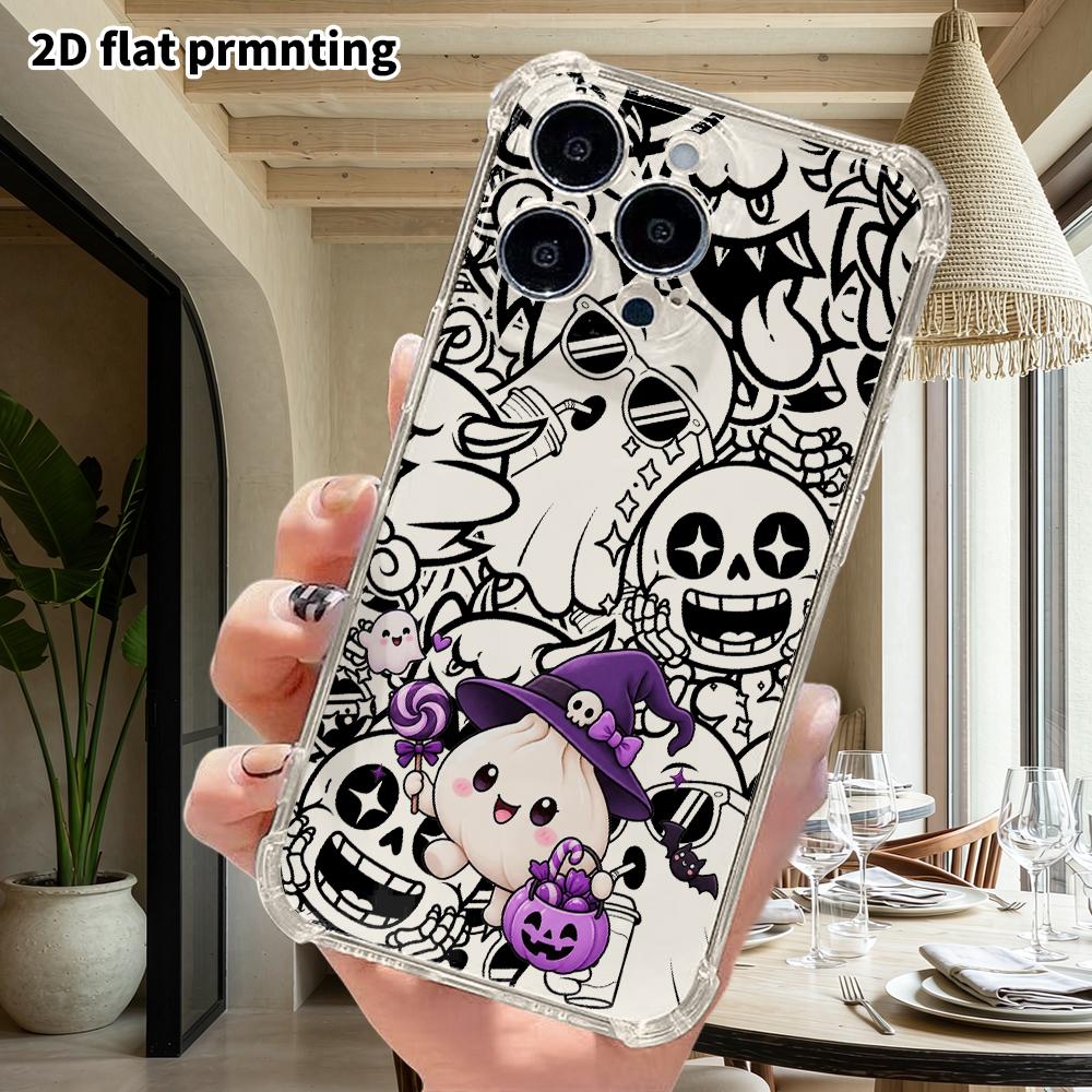 Phone Case: 2D Flat Design, Suitable for iPhone 18 17 16 15 14 13 Pro Protective Case, Wizard Bun, Perfect Christmas and Halloween Holiday Gift