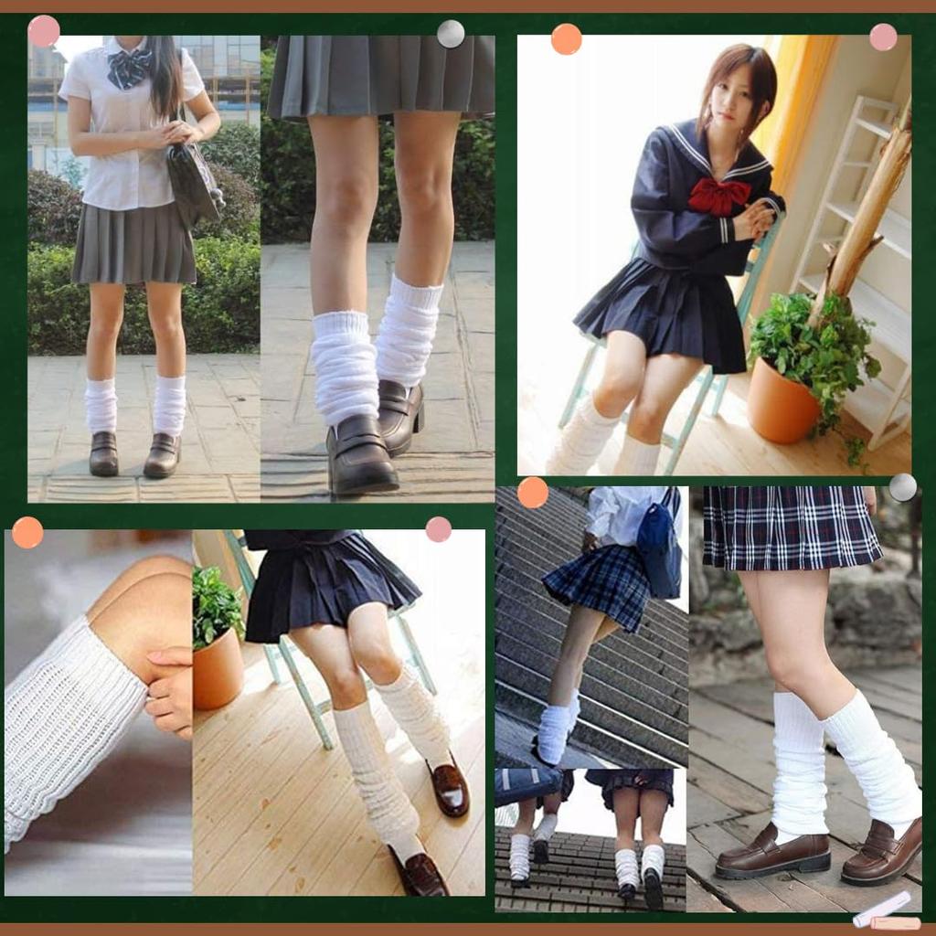 BeLoved Locker Socken Super Locker Authentische Flauschige Schuluniform Socken für Junior High und High School Matrosen Schul Super Populäres Kostüm für Frauen