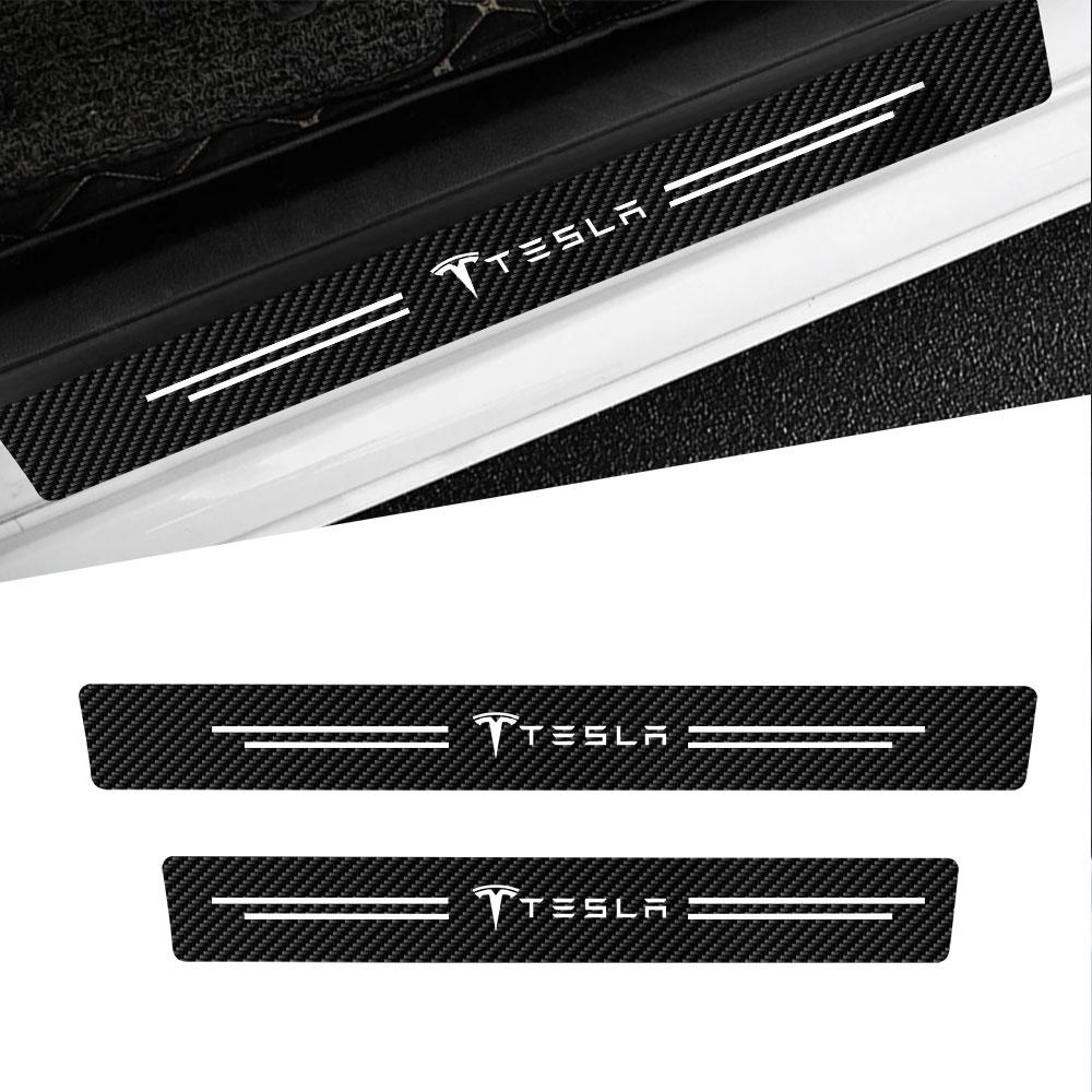 Car Door Sill Rear Bumper Protection Stickers Threshold Side Sticker Waterproof and Scratch For Tesla Model 3 Model S X Model Y