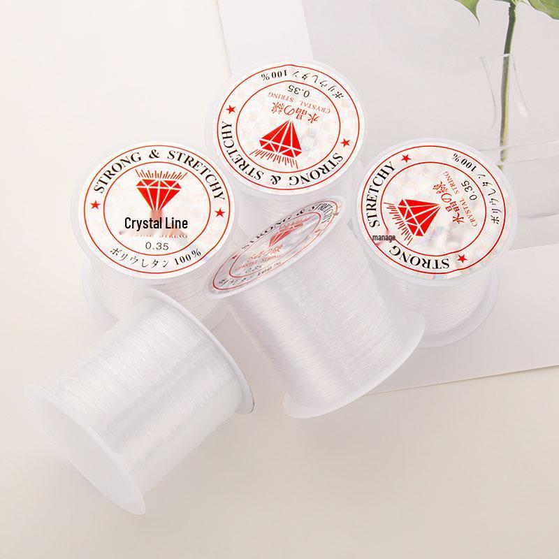 Przezroczysta żyłka nylonowa do wędkowania i tworzenia biżuterii DIY - Nierozciągliwa jedwab kryształowy