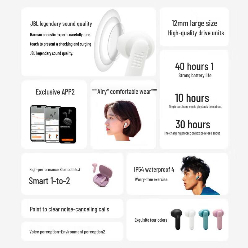 JBL WAVE FLEX 2 True Wireless Bluetooth Earbuds