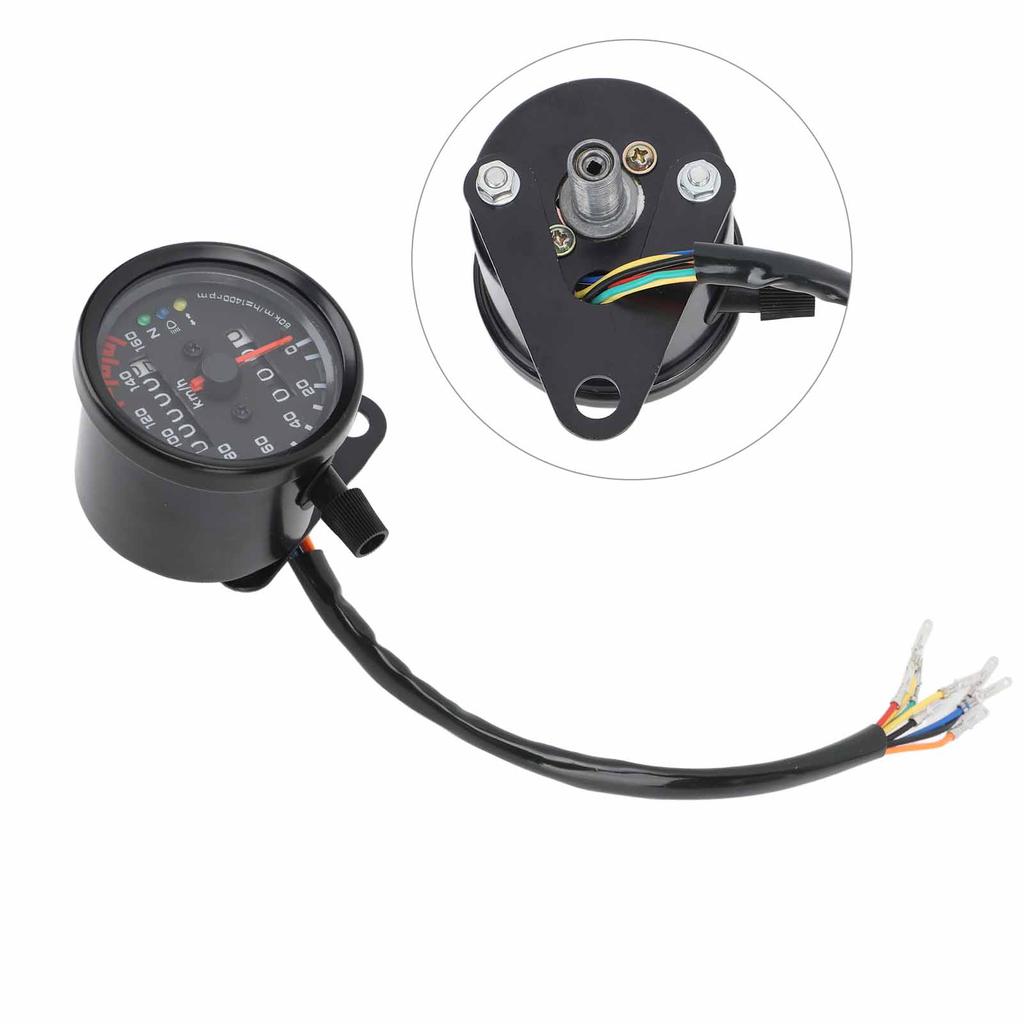 Motorcycle Speedometer Rugged Highly Accurate Reliable Motorbike Speed Gauge for Most Motorbike Models