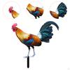 Garden Stake Chicken Ornament Lifelike Sculpture Acrylic Standing Animal Statue Yard Art for Pathway