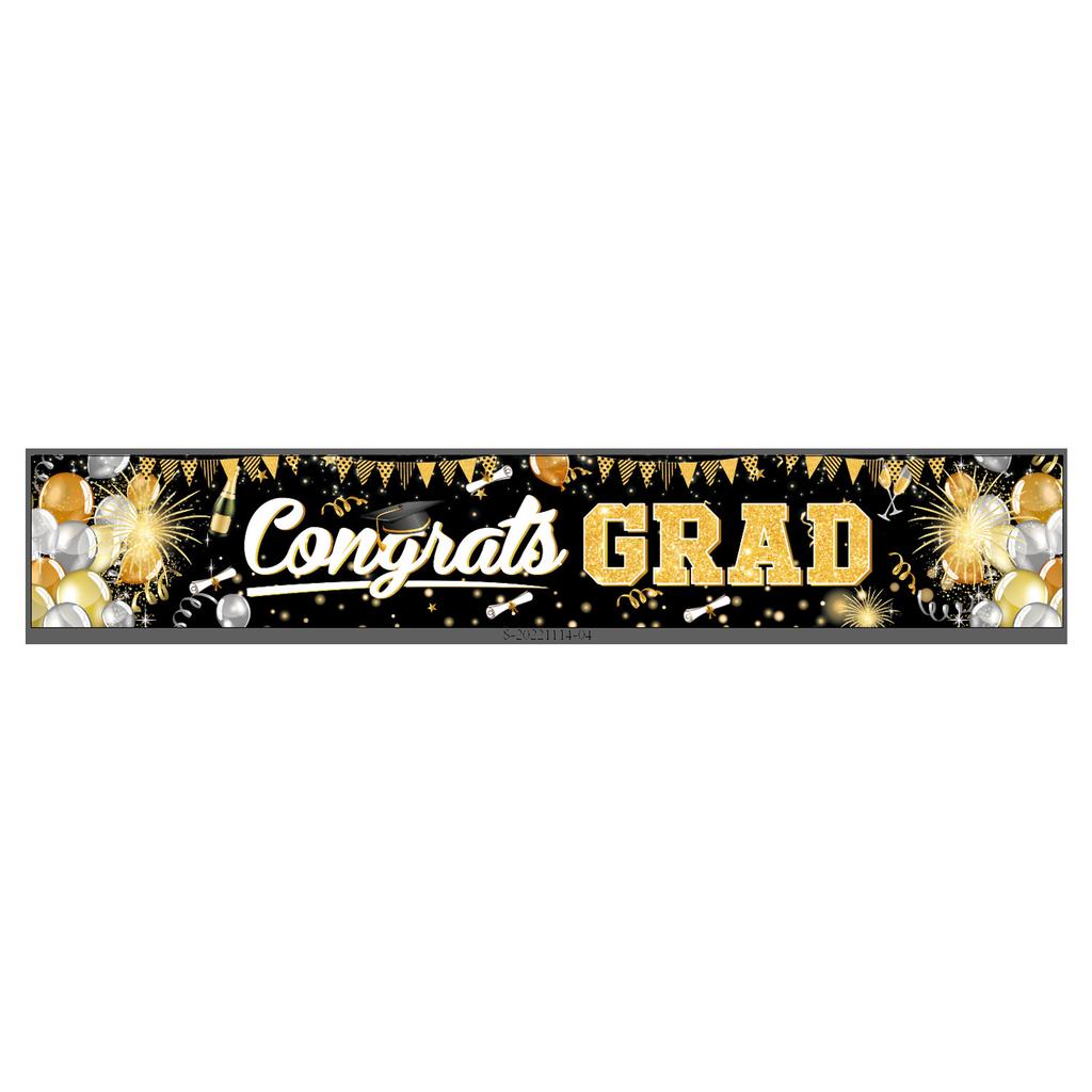 Festive Decoration Oxford Cloth Banner Congratulations Grad Yard Party Graduation Poster Custom Outdoor