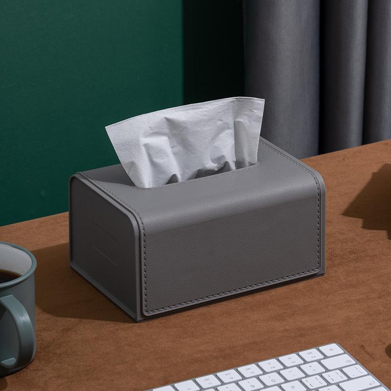 Household Waterproof Paper Box Desktop Napkin Storage Container Wide Mouth Tissue Boxes Practical Storage Supplies