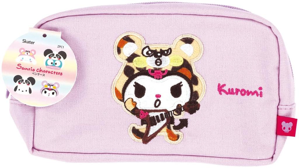 Skater Kuromi Pencil Case with Sanrio Headband, ZPC1-A
