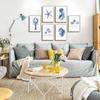 6 Pcs Blue Coastal Wall Art Watercolor Starfish Conch Jellyfish lobster Painting Cute Sea Life Poster Print for Modern Waterfront Themed Home