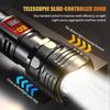 New USB Rechargeable LED Flashlights High Power Portable White Laser Telescopic Zoom Torch Lamp Outdoor Camping Fishing lights