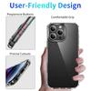 Anti-Yellowing Crystal Transparent Case for iPhone 17 Air 16 Plus 15 pro max, Shockproof Air Cushion Corners Anti-Scratch Daily Use Protective Cover