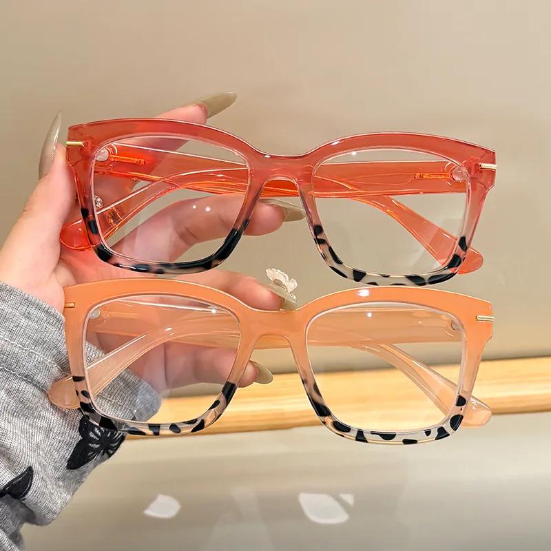 New Fashionable Hd Metal Frame Women'S Reading Glasses Retro Neutral High Quality Anti Blue Light Presbyopia Glasses