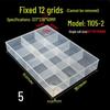 Thickened Nine-Grid Storage Box: Large Capacity, Impact & Corrosion Resistant, Open Compartment Design.