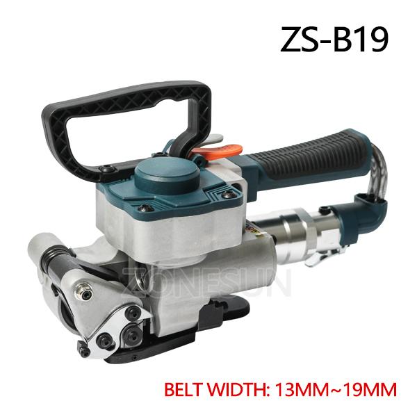 ZONESUN ZS-B19 Pneumatic Friction Welding Strapping Machine Air PET Banding Machine Tool For 13-19mm Width PET Straps 13~19mm