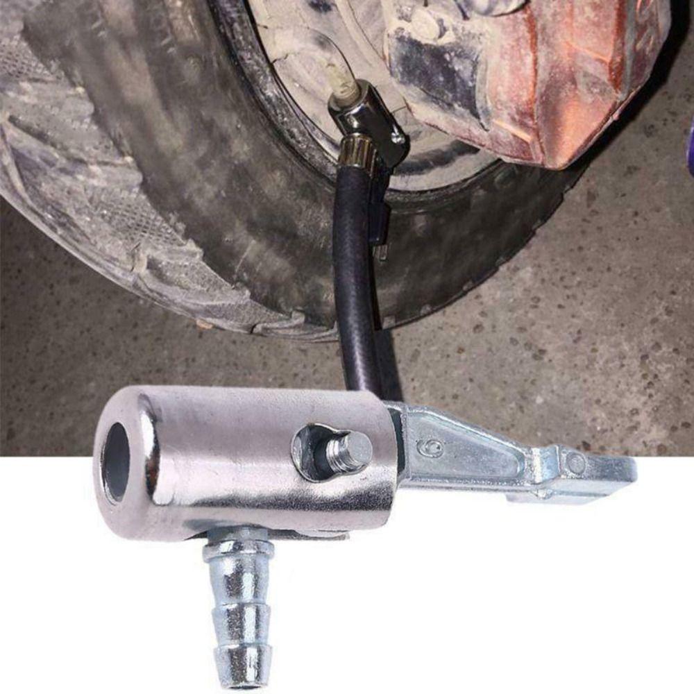 1Pcs Car Truck Tyre Tire Inflator Valve Inflatable Connector Air Pump Clip 1/4" Lock On Air Chuck
