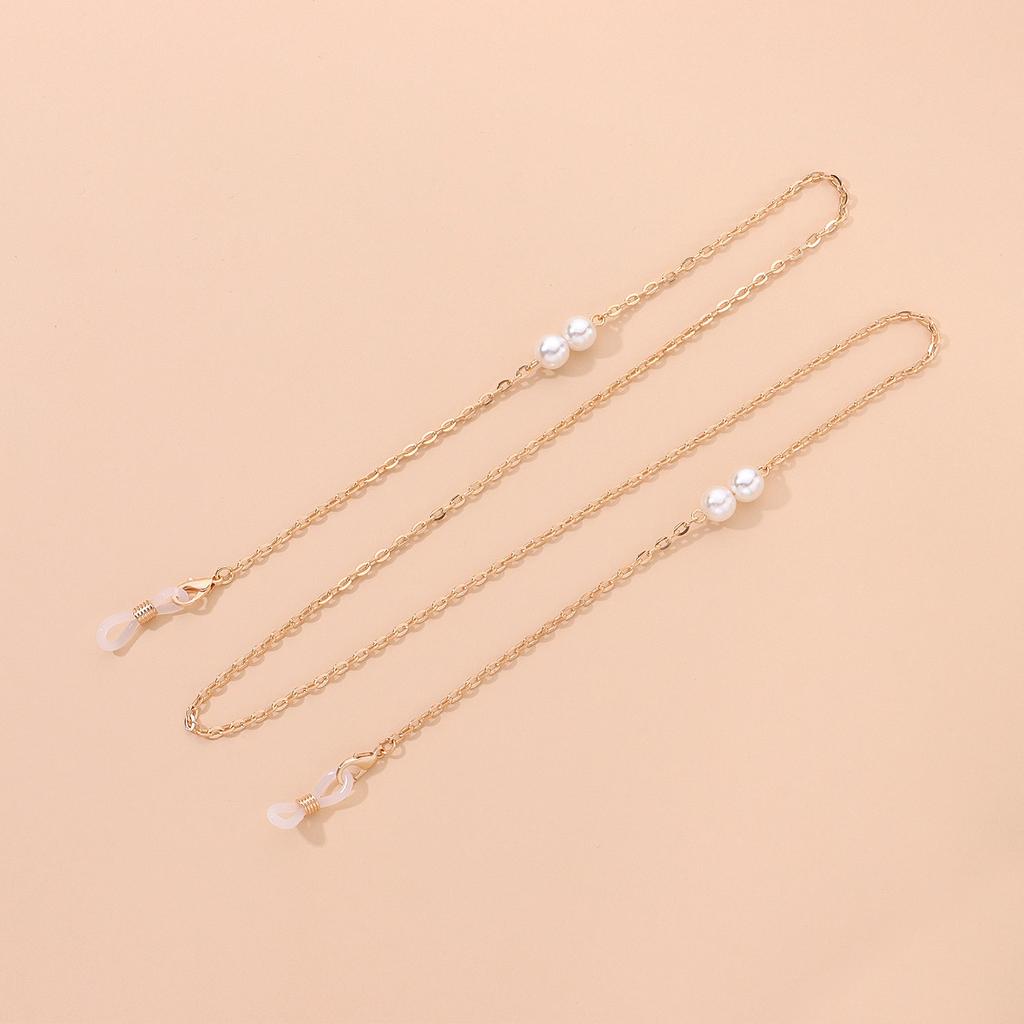 Europe, America, Fashion Hot-selling Pearl Chain Glasses Chain, Simple Temperament and Popular Metal Glasses Accessories