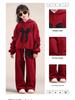 Mädchen lässiger Streetstyle Plus Samt Zweiteiler Set - Herbst/Winter Warmes Outfit