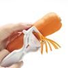 Kai Corporation KAI Peeler, Julienne Switchable Peeler, Peeler, Julienne Potato with Sprout Remover, Dishwasher Safe, KAI KITCHEN White, Made In Japan