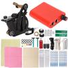 Complete Tattoo Liner Machine Kit Mini Tattoo Power Supply 8 Wraps Tattoo Coil Machine Set