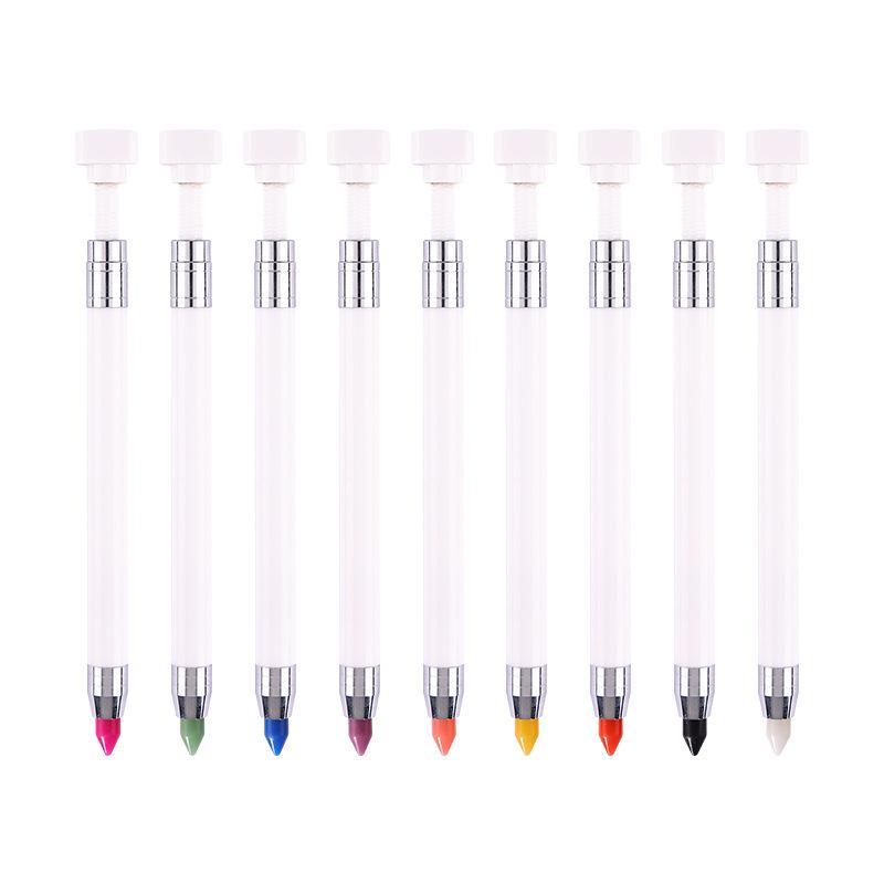 Dual-Head Rhinestone Picker and Dotting Tool Wax Pencil for Nail Art