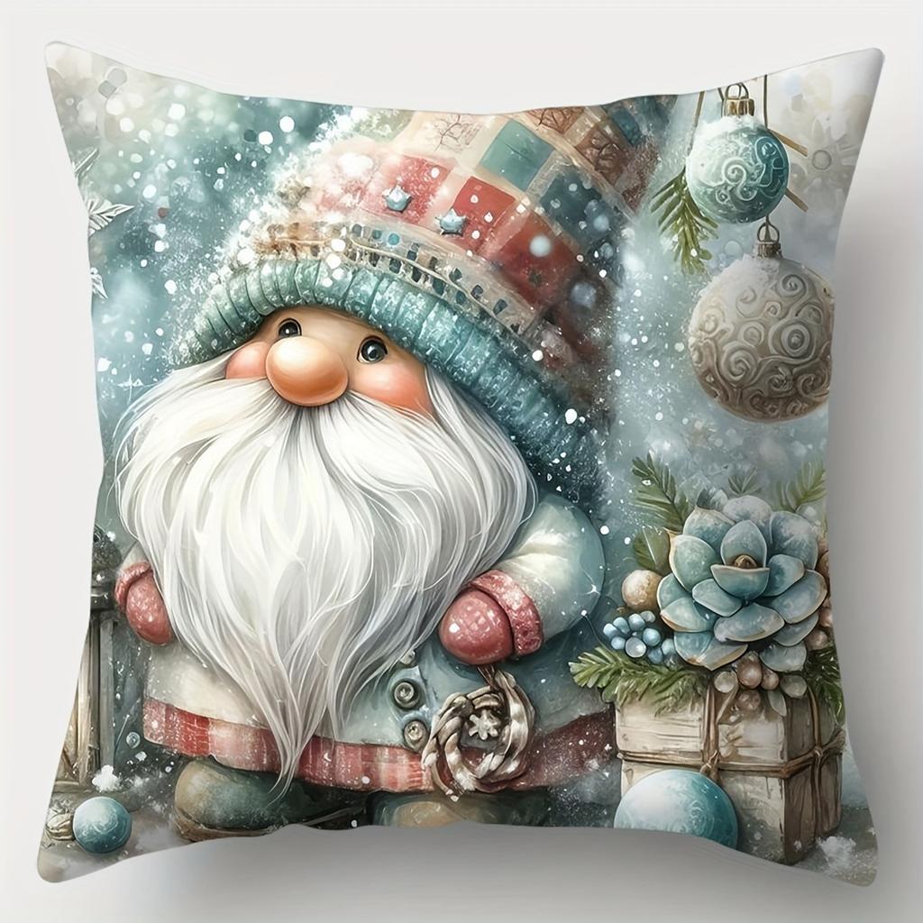 Christmas Dwarf Pillowcase Merry Christmas Holiday Party Decoration Living Room Sofa Cushion Cover Various Room Home Decoration