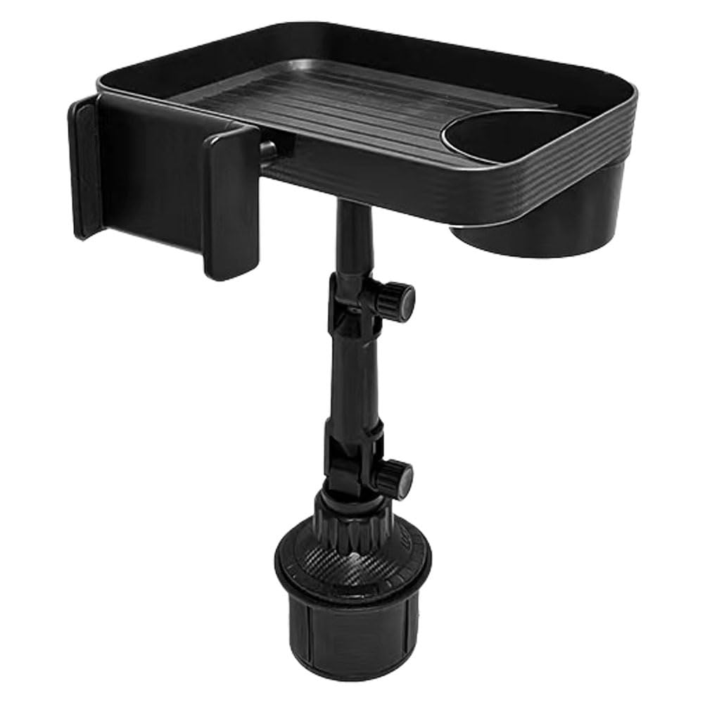 LALADEFIEE Car Cup Holder Car Food Tray Automotive Cup Holder Phone Stand Trip with Tray