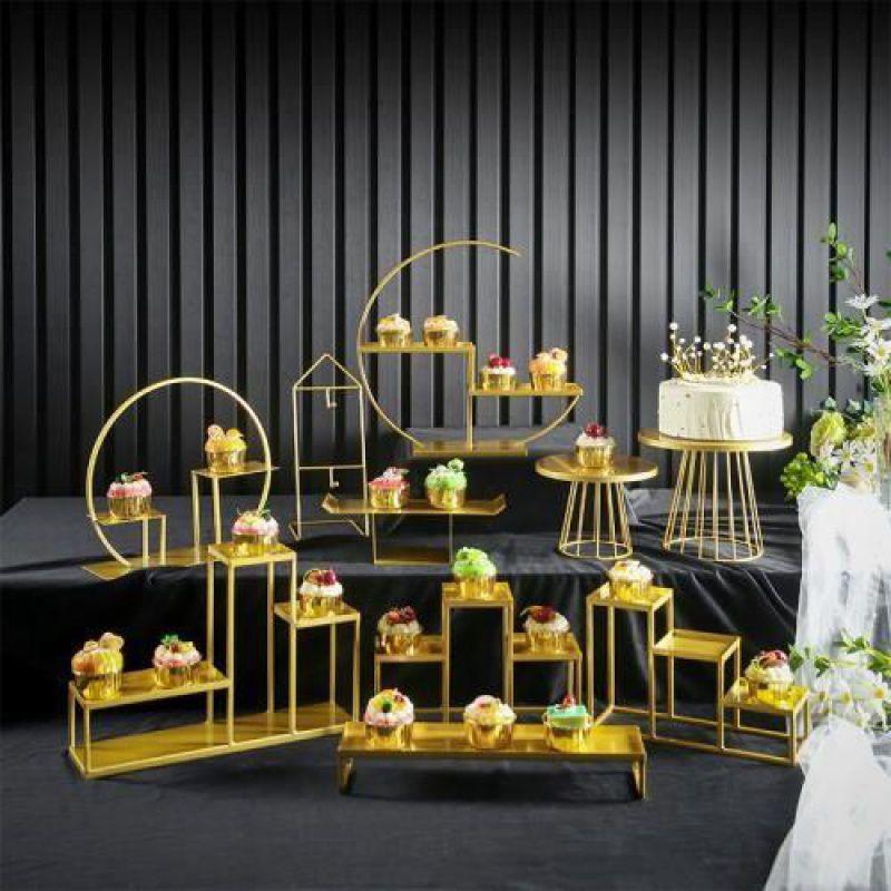 European Dessert Table Stand Set: Elegant Wedding Ornament for Cakes, Pastries, Buffets & Tea Towers