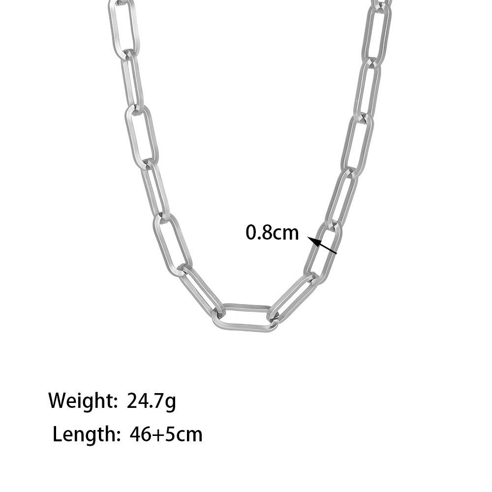 Thick Chain Cuban Chain Hip Hop Necklace Bracelet Jewelry Women, New Trends