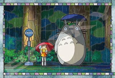 ENSKY Art Crystal Puzzle Mein Nachbar Totoro Regnerische Bushaltestelle 300 Teile 300-AC059