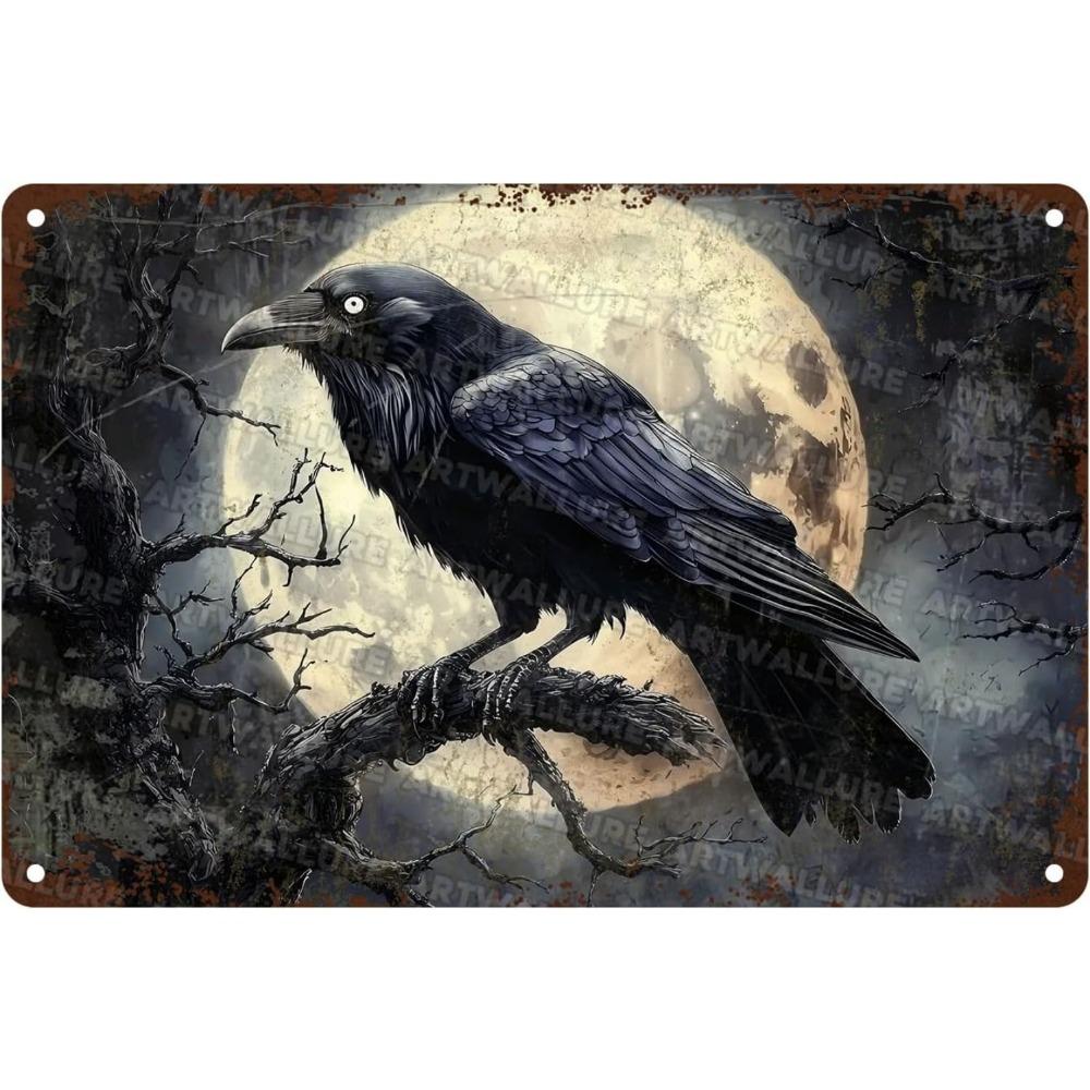 Halloween Poster On the Wall, Metal Plaque 20x30cm