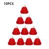 Mini Knitted Hat and Christmas Scarf Set Christmas Tree Decoration DIY Art Snowman Doll Christmas Decoration