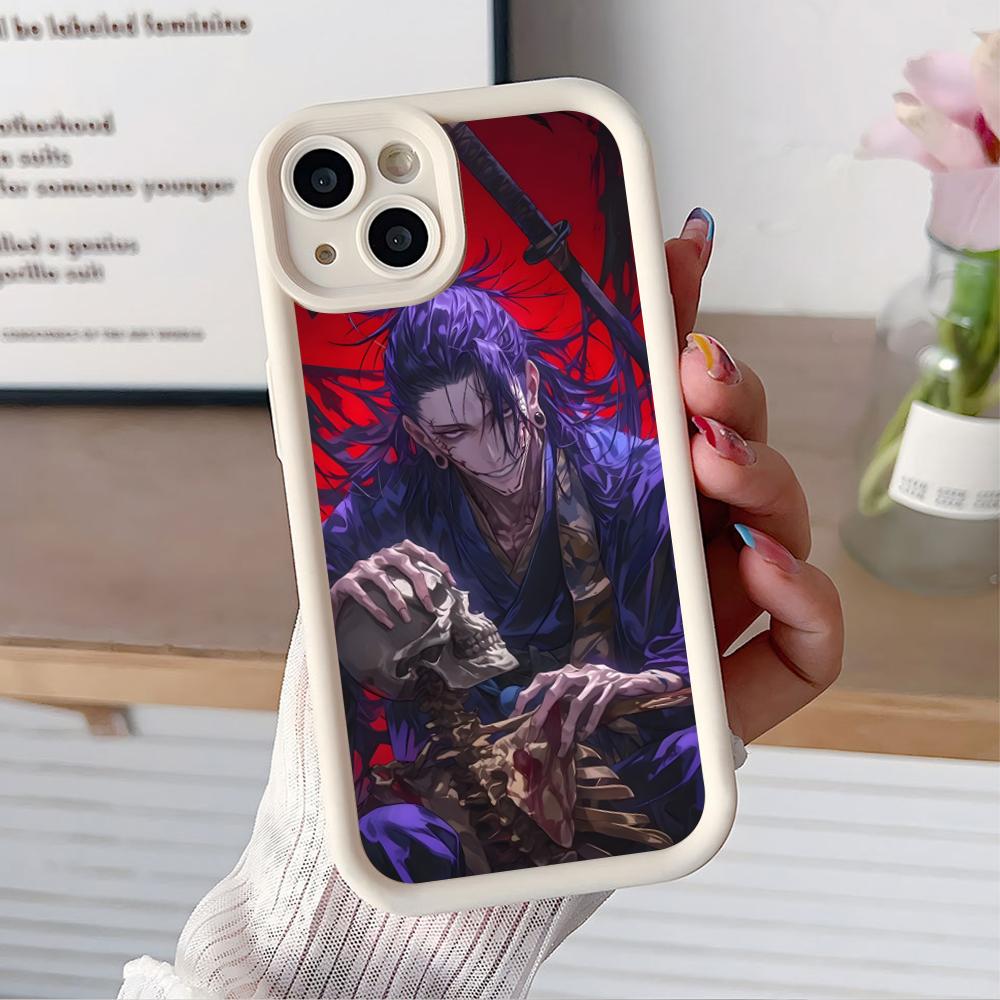Jujutsu Kaisen Geto Suguru Phone Case for iPhone 17 16 15 14 13 12 11 Air Pro Max Plus Thicken TPU Colorful Cover Cover Pretty