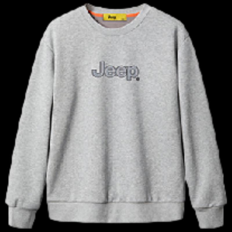 Jeep Men's Spring Loose Fit Crewneck Sweatshirt