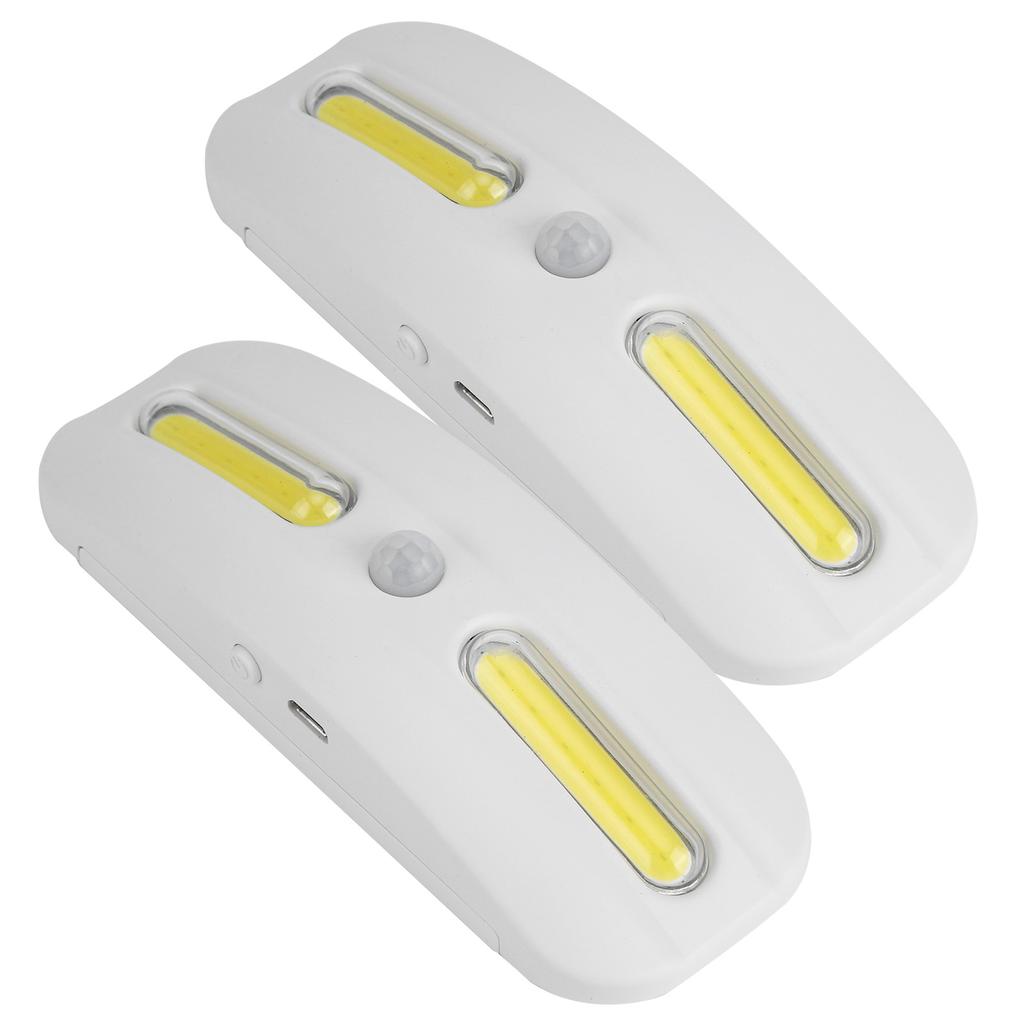 2PCS USB Charging COB LED Motion Sensor Light Closet Lamp Cabinet Light for Home Corridor