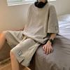 Short-sleeved Suit Men's Sports and Leisure Set of Tops, Pants, Loose T-shirts, Trendy Shorts, Men