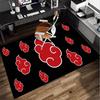 Anime Red Clouds On Black Background Office Rug Chair Mat, Game Carpet, Suitable for Front Door, Bedroom, Living Room, Desk, Holiday Gift