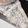 Blommig Spets Push Up BH för Kvinnor Sexig Bygel Vadderad Bralette Justerbara Axelband Plus Size Underklädes-BH