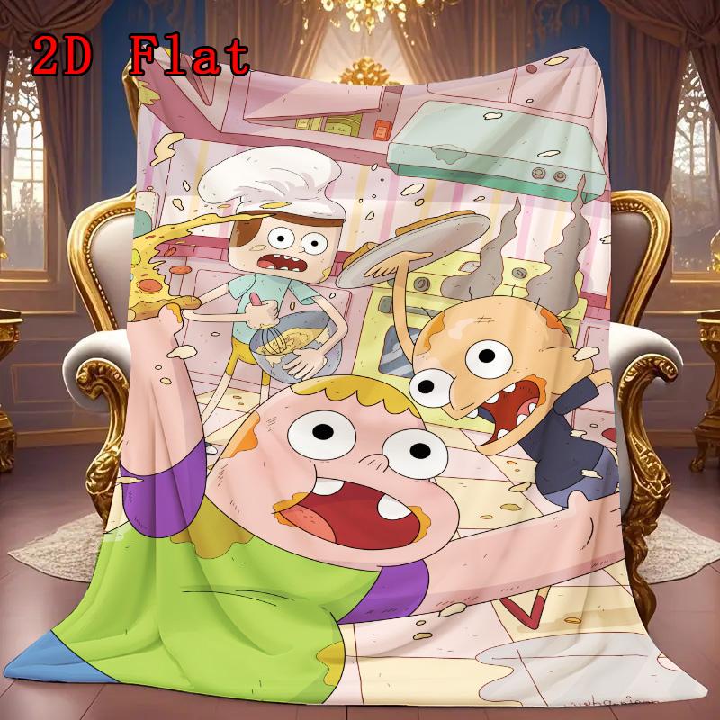 Clarence animated series 2D Flat Pattern Flannel Blanket High quality All Seasons Warmth and Comfort Perfect for Christmas Gifts.PMT0914410