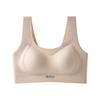Women Seamless Wireless Push Up Gathering Anti Sagging Sports Tank Top Bra