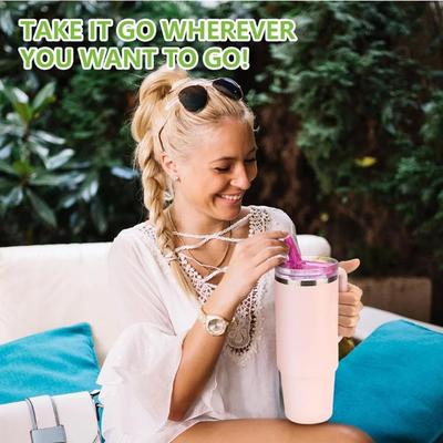 Leak-Proof Flip Straw Lid for Stanley 30oz 40oz Spill-proof Folding Cup Cover Replacement Food Grade Silicone Cup Accessories