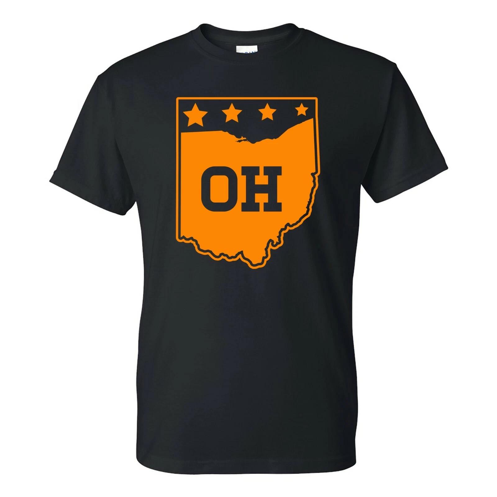 Ohio Football State Stars - Vintage Hometown Vacation T Shirt - Black S