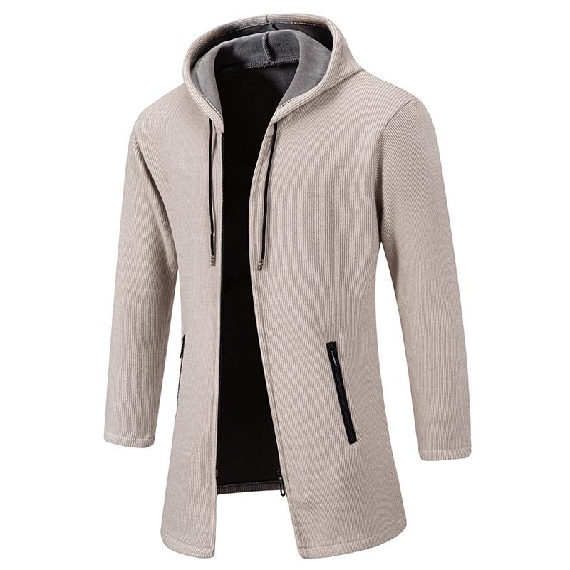 Men's Hooded Knit Windbreaker Cardigan Plus Size (2025)