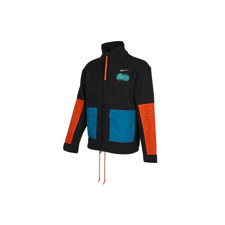 

Новая мужская куртка Nike CNY с цветными блоками и принтом логотипа, черная DQ5061-010 L