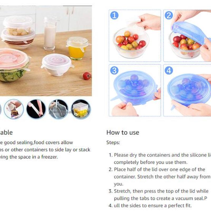 Cheap Silicone Cover Stretch Cover Reusable Sealed Food Packaging Cover