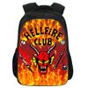 Printed Stranger Things Peripheral Double-Layer Schoolbag, Cartoon Stragner Things Student Computer Backpack