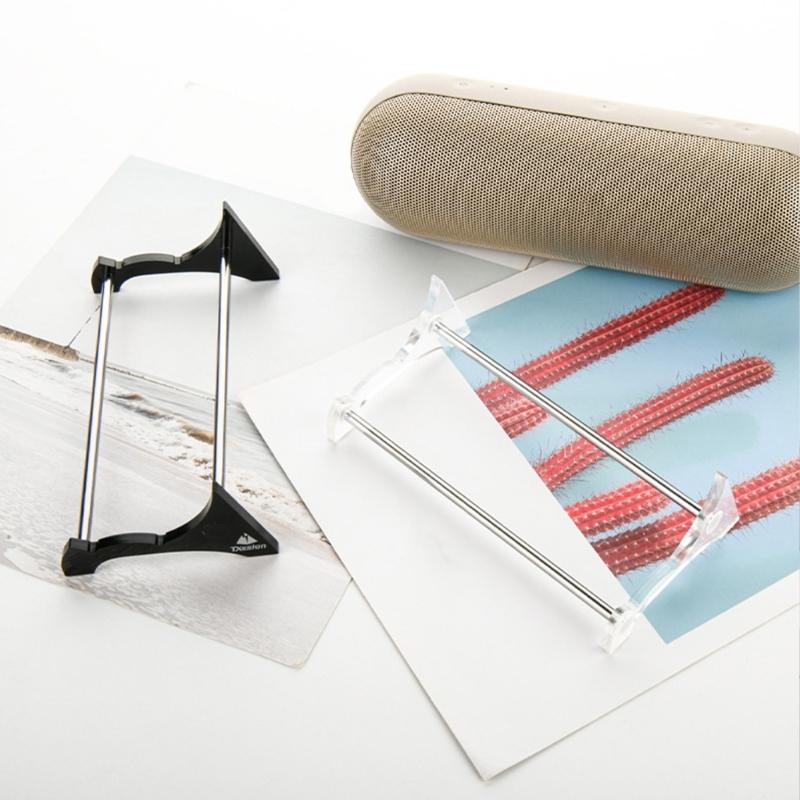 Speakers Holder, Gloss Acrylic Desktop Accessory with AntiSlip Feet for 2024 Speakers